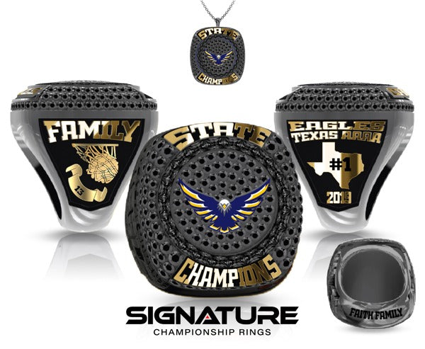 Brandon Thomas 2019 Basketball State Championship Ring