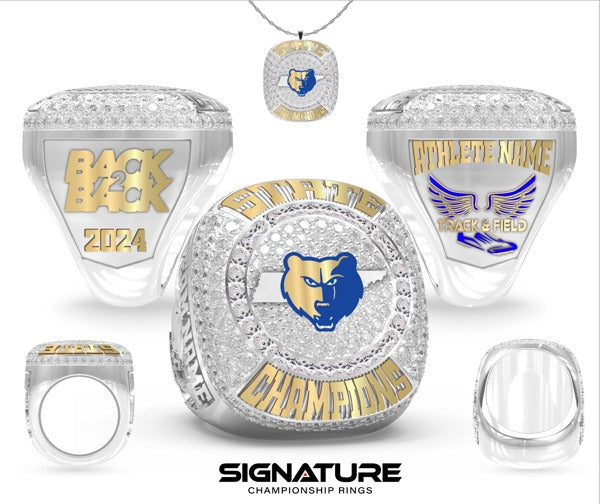 Brentwood High School Track &amp; Field -Men's 2024 Championship Ring
