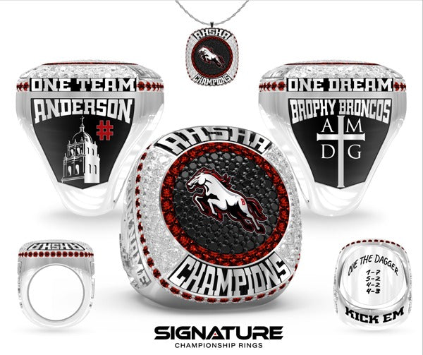 Brophy Broncos Hockey Hockey -Men's 2025 Championship Ring