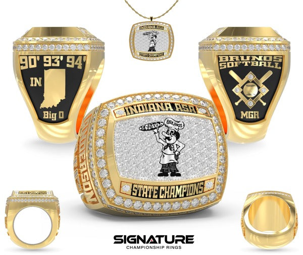 Brunos Pizza  Softball - 2024 Championship Ring