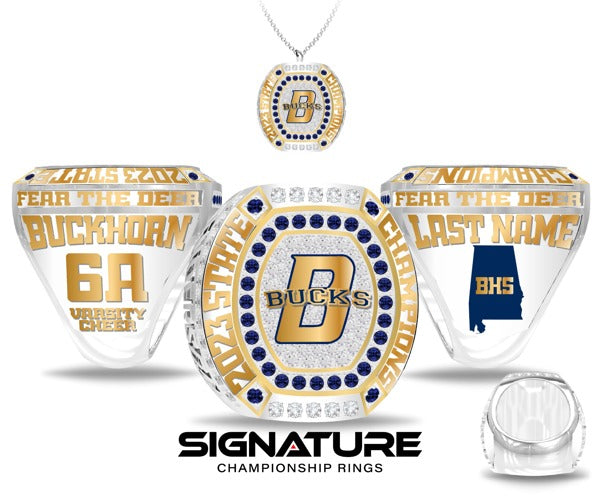 Buckhorn High School Cheer 2023 Championship Ring