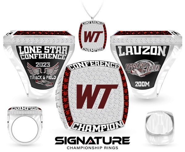 Jeremiah Lauzon Men's Track & Field 2023 200M Lone Star Conference Championship Ring