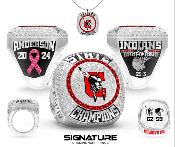 Cheyenne Central High School Basketball -Men's 2024 Championship Ring