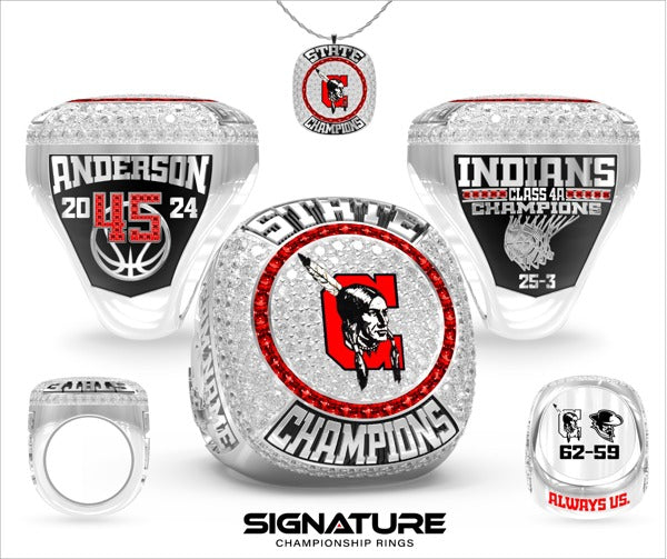 Cheyenne Central High School Basketball -Men's 2024 Championship Ring