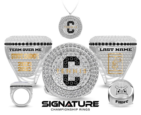 Crossings Christian School (Upper School) Tennis -Men's 2023 Championship Ring