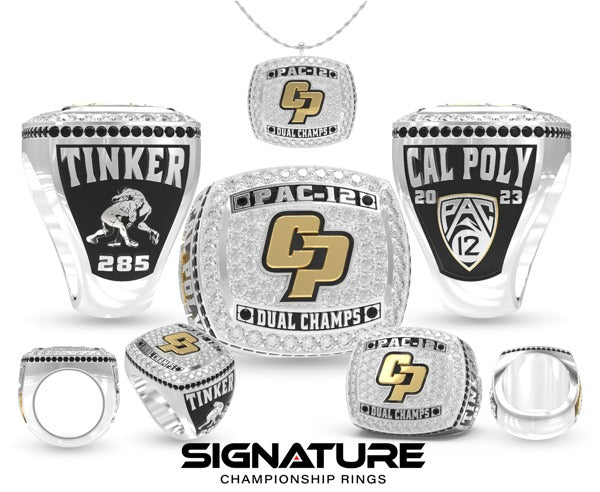 California Polytechnic State University Wrestling 2023 Championship Ring