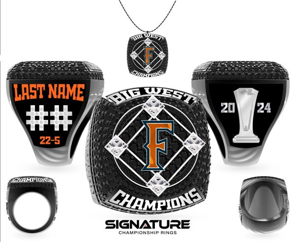 California State University Fullerton Softball - Women's 2024 Championship Ring