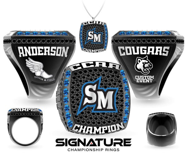 California State University San Marcos Track &amp; Field -Coed 2023 Championship Ring