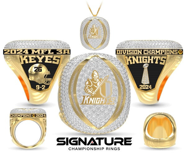 Calvary Knights Football 2024 Championship Ring