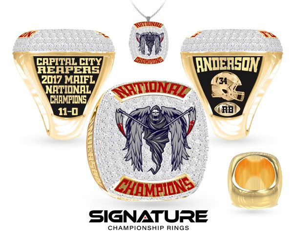 Capital City Reapers Football 2017 Championship Ring