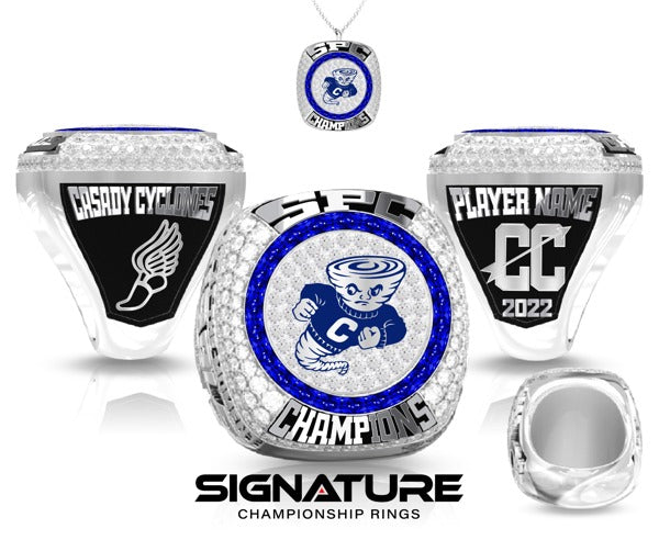 Casady School Cross Country -Men's 2023 Championship Ring