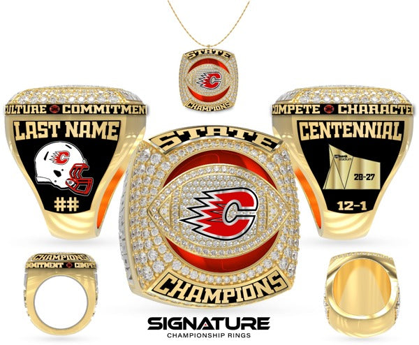 Centennial High School Football 2023 Championship Ring