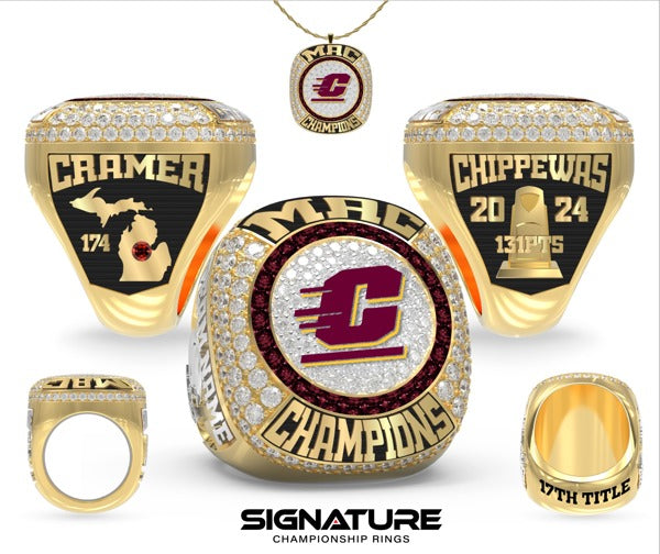 Central Michigan University Wrestling 2024 Championship Ring