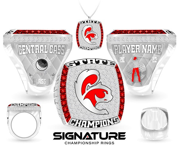Central Cass High School Golf -Men's 2023 Championship Ring