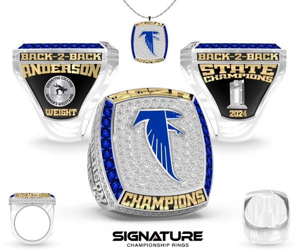 Cerritos Community College Wrestling - Women's 2024 Championship Ring