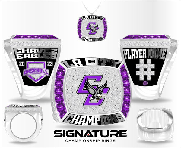 Cesar E Chavez Learning Academies Baseball 2023 Championship Ring