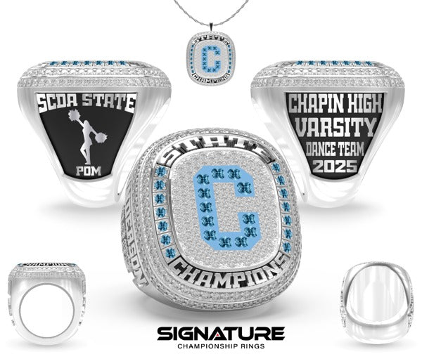 Chapin High School Dance 2025 Championship Ring C
