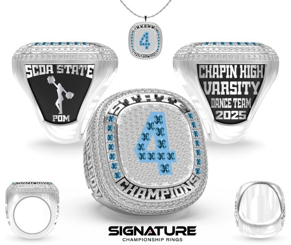 Chapin High School Dance 2025 Championship Ring 4