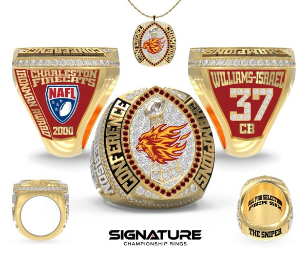 Charleston Firecats Football 2000 Championship Ring