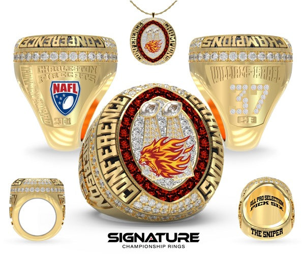 Charleston Firecats Football 2001 Championship Ring