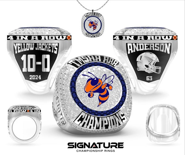Cherokee Middle School Football 2024 Championship Ring
