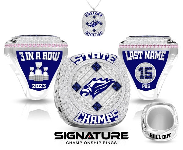 Chiawana High School Softball - Women's 2023 Championship Ring