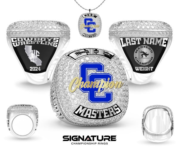 Chino High School Wrestling 2024 CIF& Masters Individual Championship Ring
