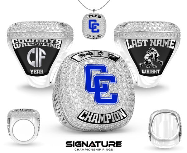 Chino High School Wrestling 2024 CIF Individual Championship Ring