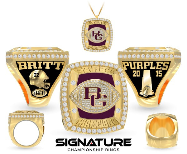 Christopher Britt 2015 Football Championship Ring