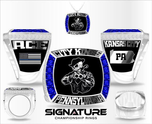 City Kings Football 2023 Championship Ring Pennsylvania