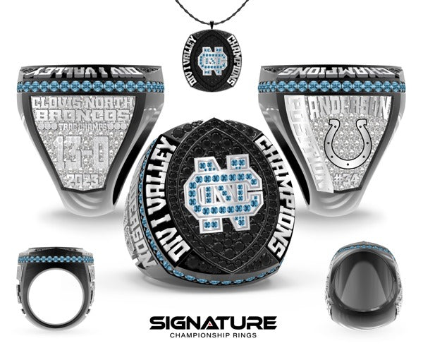 Clovis North High School Football 2023 Championship Ring