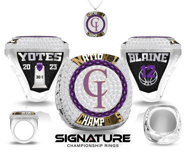 The College of Idaho Basketball -Men's 2023 Championship Ring