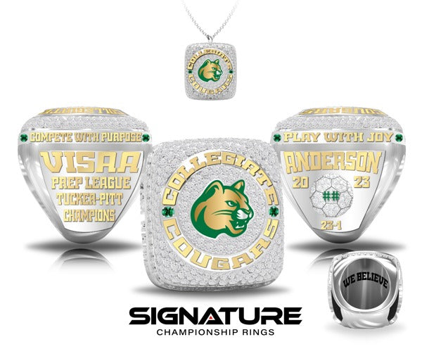 Collegiate School Soccer -Men's 2023 Championship Ring