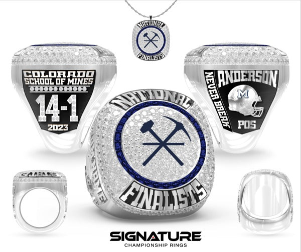 Colorado School of Mines Football 2023 Coach Championship Ring