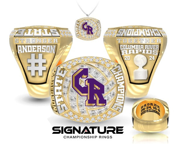 Columbia River High School Volleyball -Women's 2024 Championship Ring