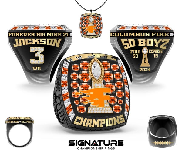 Columbus Fire Football 2024 Championship Ring
