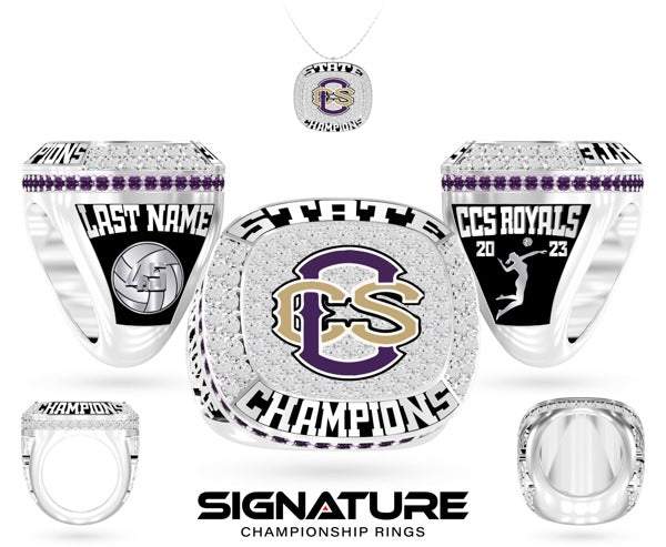 Community Christian High School Volleyball -Women's 2023 Championship Ring