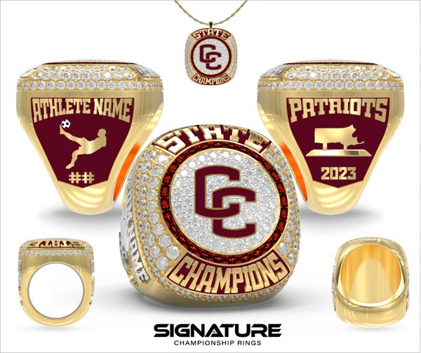 Concord-Carlisle High School Soccer -Men's 2023 Championship Ring