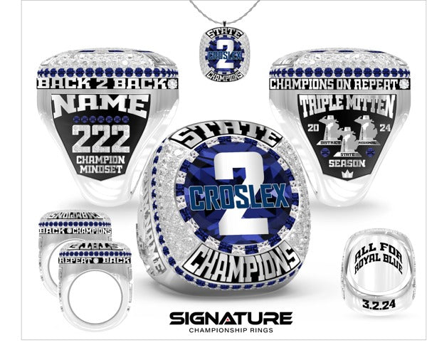 Croswell-Lexington High School Cheer 2024 Championship Ring