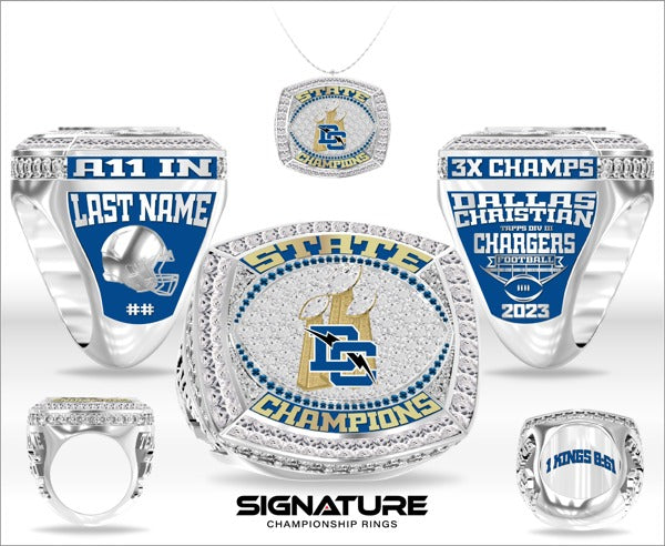 Dallas Christian High School Football 2023 Championship Ring