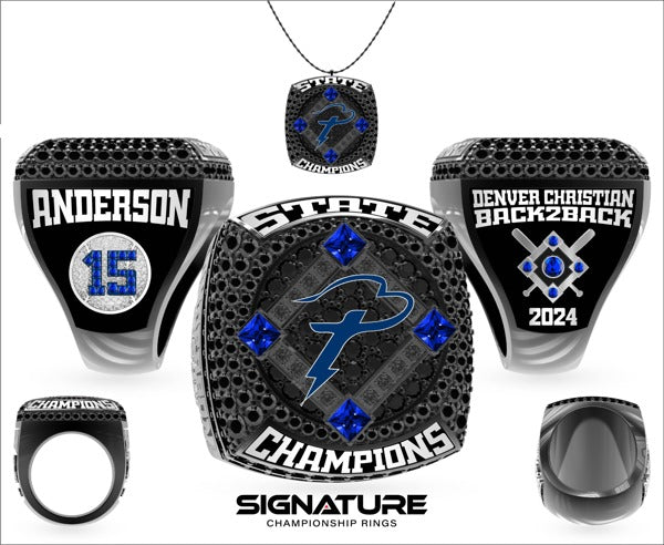 Denver Christian High School Baseball 2024 Championship Ring