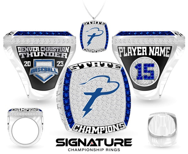 Denver Christian High School Baseball 2023 Championship Ring