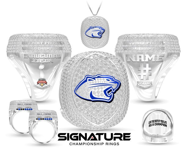 Detroit Prowl Football 2023 Championship Ring