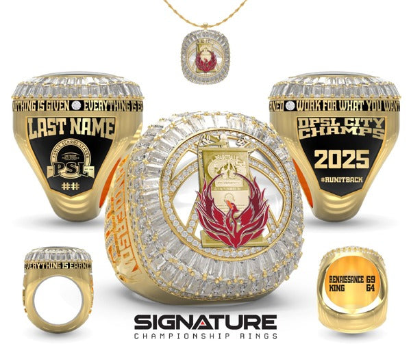 Detroit Renaissance High School Basketball -Men's 2025 Championship Ring