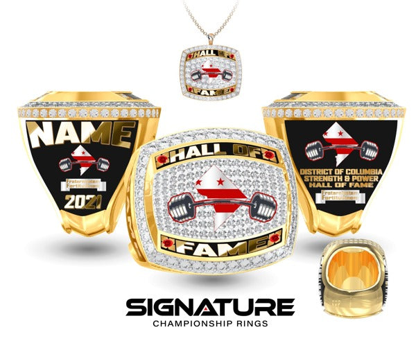 District of Columbia --Powerlifting Hall of Fame Championship Ring