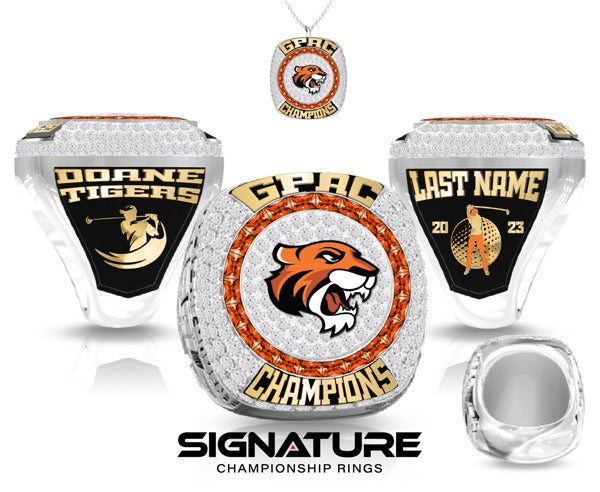 Doane University Golf -Men's 2023 Championship Ring