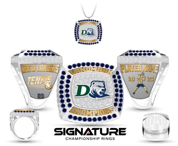 Drew University Tennis -Men's 2023 Championship Ring