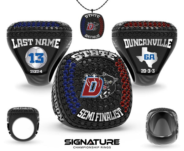 Duncanville High School Soccer -Men's 2024 Championship Ring