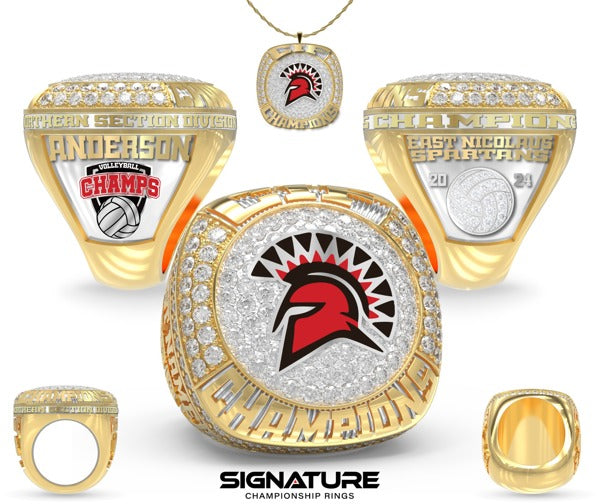 East Nicolaus High School Volleyball -Women's 2024 Championship Ring