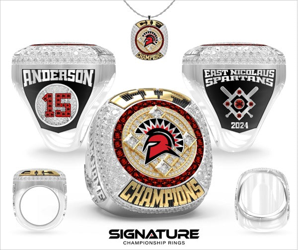 East Nicolaus High School Softball - Women's 2024 Championship Ring
